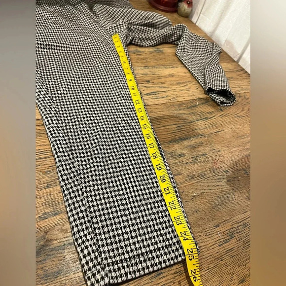 📍RAFFAELLO ROSSI black and cream  Houndstooth  jogger pants size 44 - Picture 3 of 9